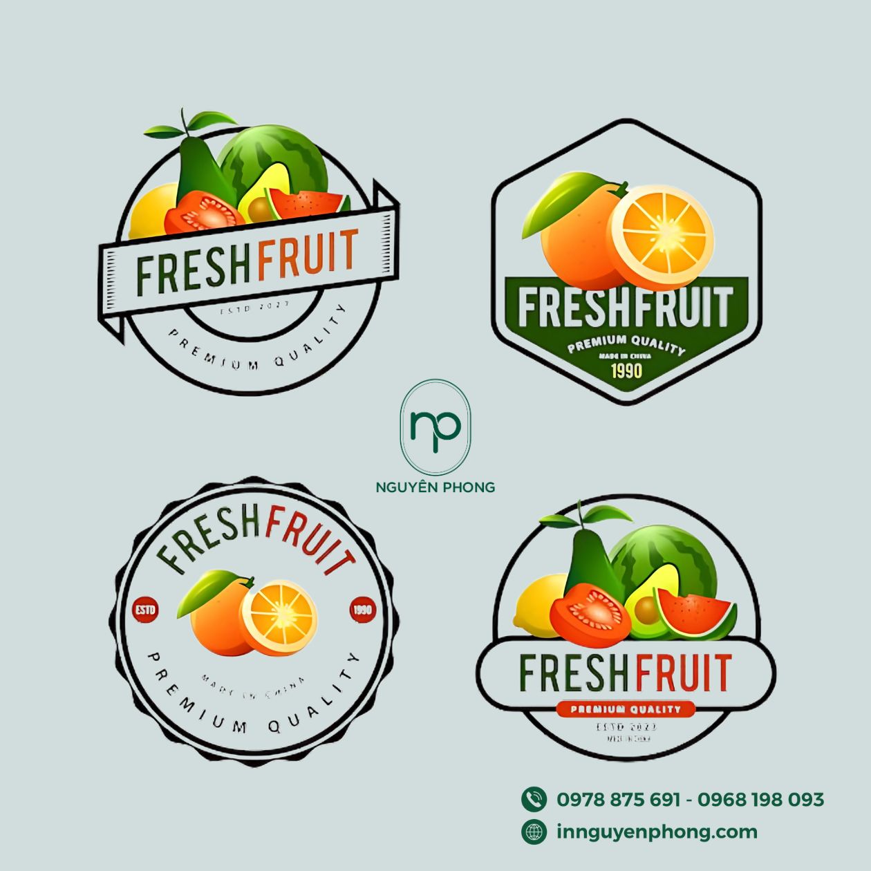 Mẫu logo nông sản sạch